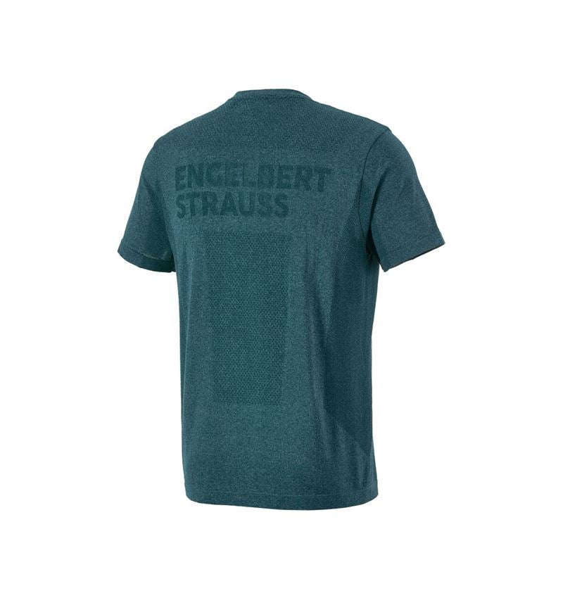 Beklædning: T-Shirt seamless e.s.trail + smaragdgrøn melange 6