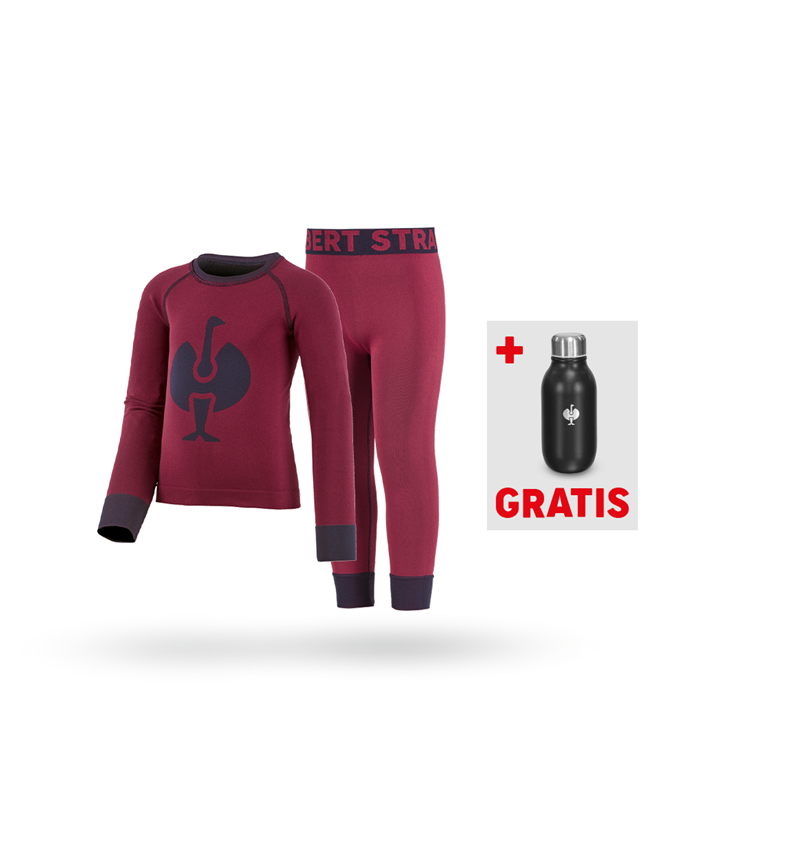 Store gaver: SÆT: e.s. lange pants + shirt seamless, børn + bær
