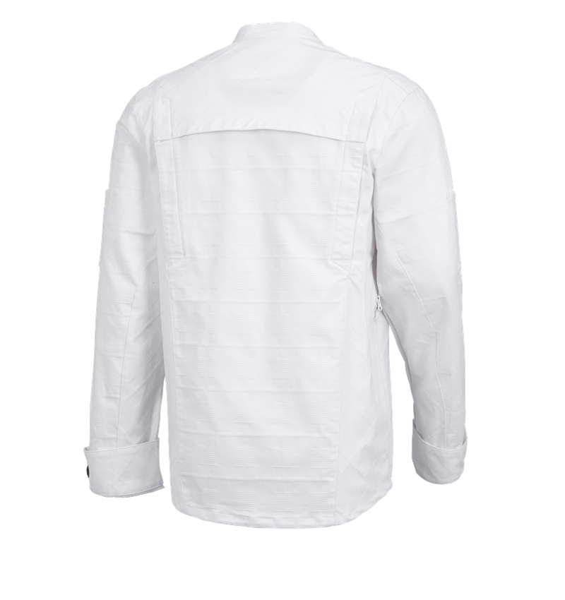 Shirts, Pullover & more: Work jacket long sleeved e.s.fusion, men's + white 1