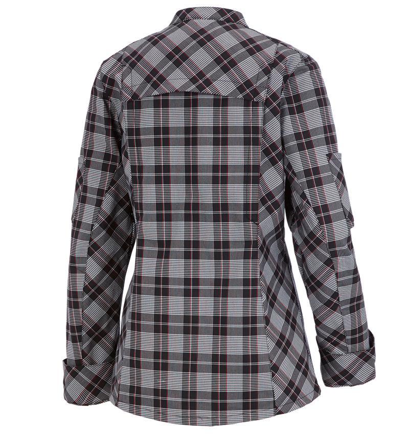 Shirts, Pullover & more: Work jacket long sleeved e.s.fusion, ladies' + black/white/red 1