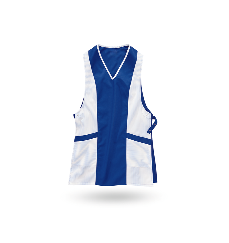Aprons: Tabard Lydia + royalblue/white
