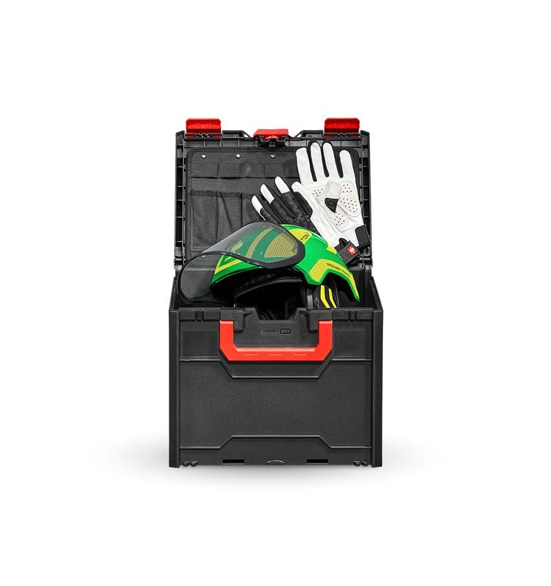 Personal Protection: SET: Forestry helmet Protos + STRAUSSbox 340 midi + green/high-vis yellow