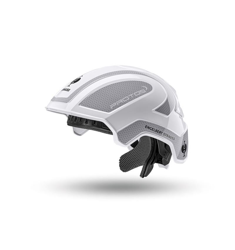 Hard Hats: e.s. Work helmet Protos® + white/platinum