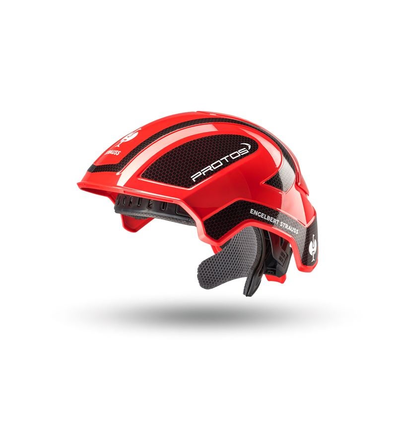 Hard Hats: e.s. Work helmet Protos® + red/black