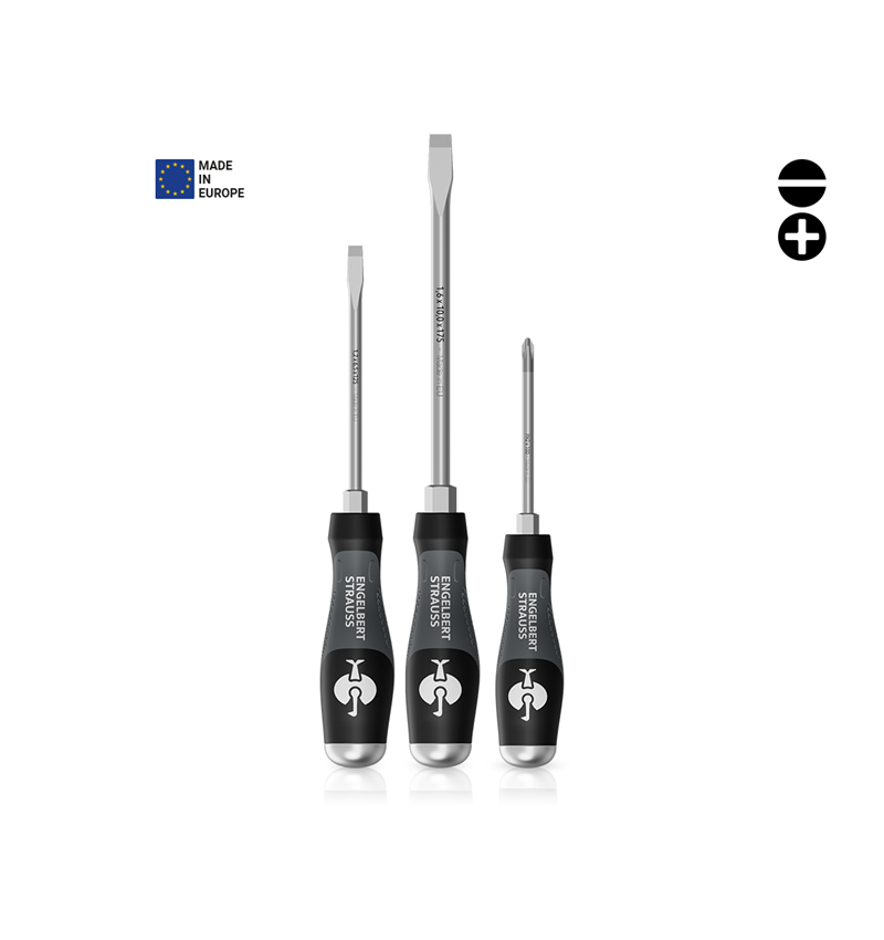 Screwdrivers: e.s. 3-C scalpro screwdriver set, 3-part