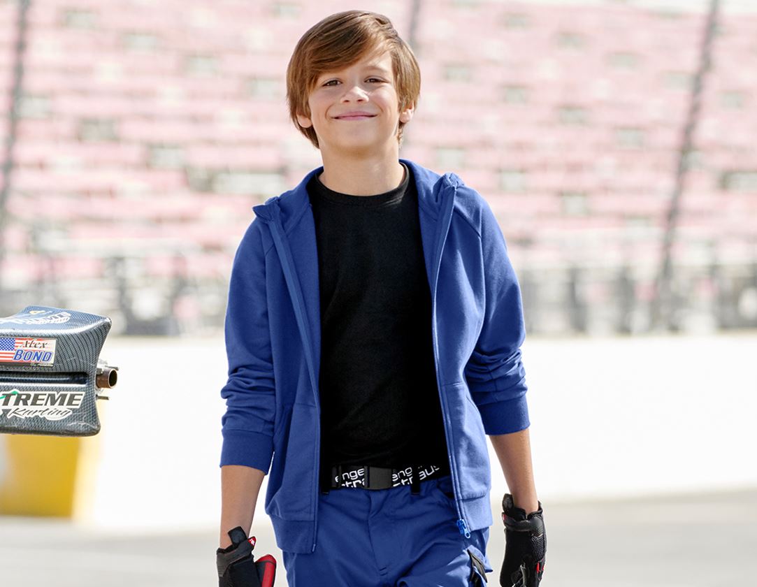 Shirts, Pullover & more: e.s. Hoody sweatjacket cotton stretch, children’s + royalblue