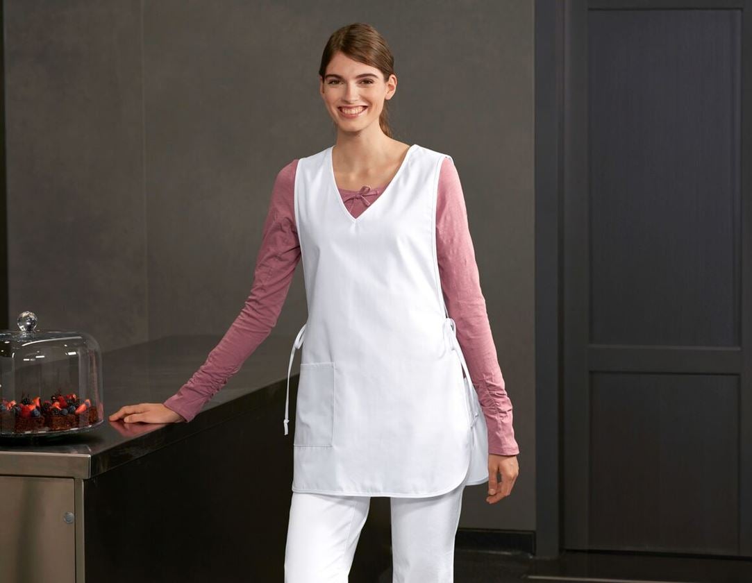Aprons: Tabard Julia + white
