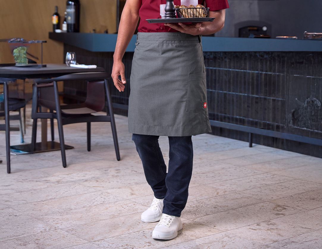 Aprons: Mid-Length Apron e.s.fusion, men's + cement melange