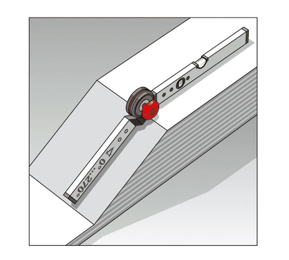Measuring tools: BMI vinkelmåler med vaterpas 3