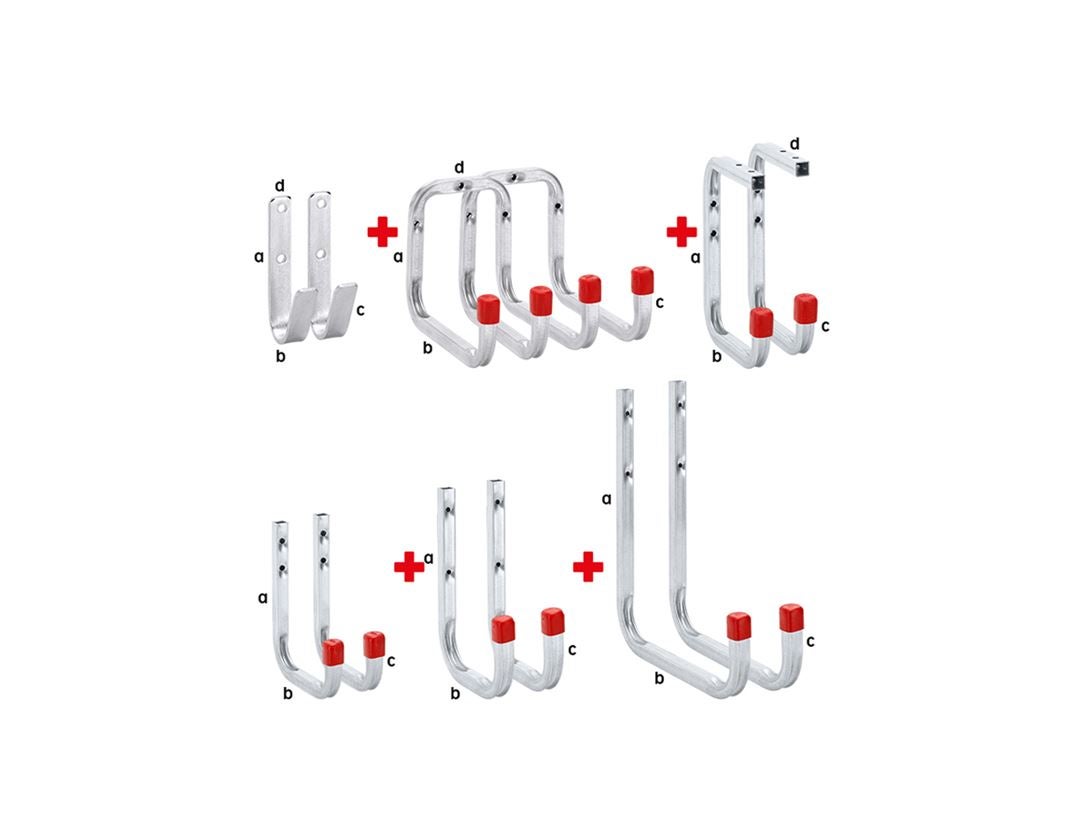 Sorting: Wall hook set, 12-part