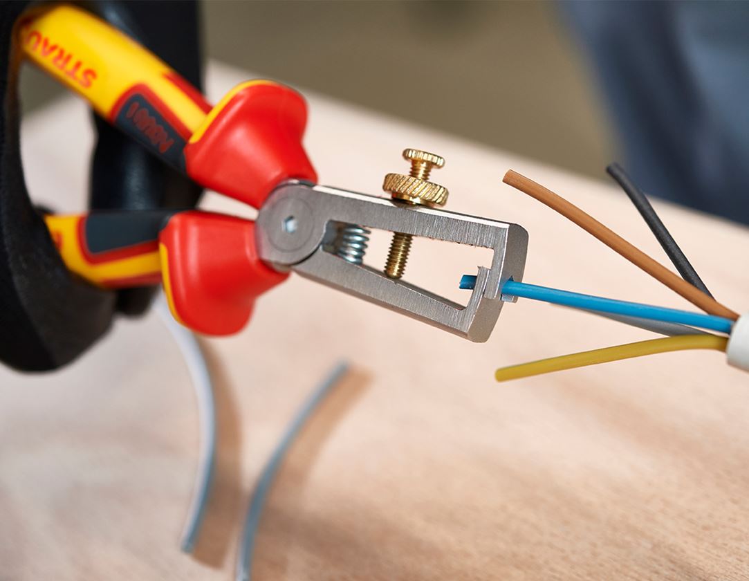 Tongs: e.s. stripping pliers VDE