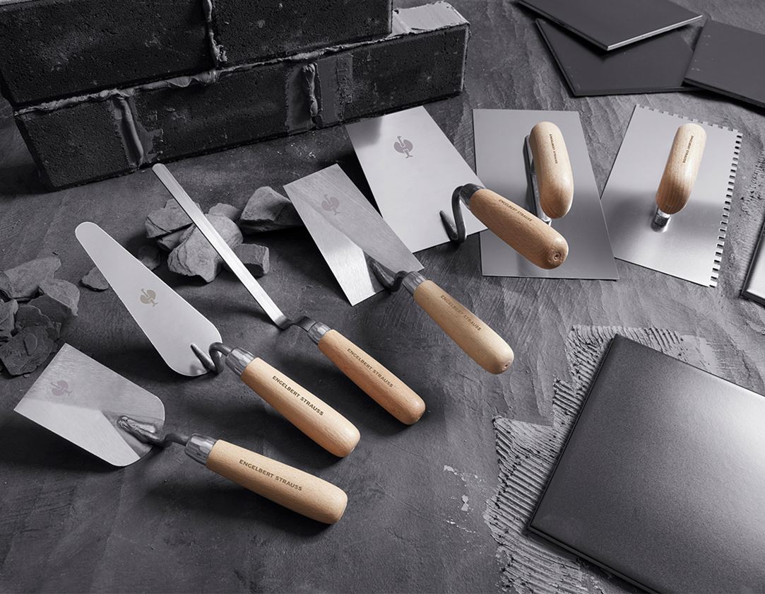 Trowels | spatulas | rubbing board: e.s. Bern plaster trowel, stainless steel