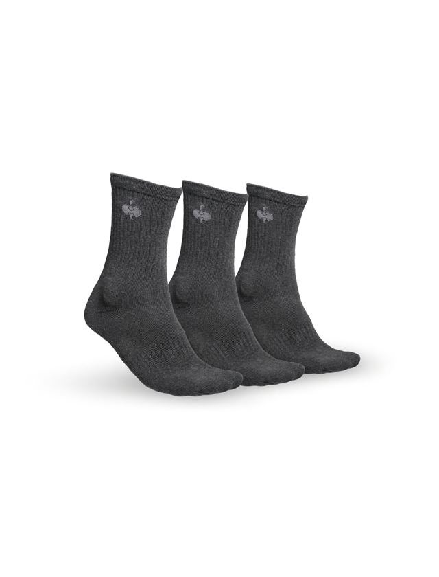 Socks: e.s. Allround socks Classic light/high, pack of 3 + anthracite