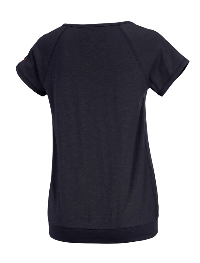 Topics: e.s. T-shirt cotton slub, ladies' + navy 1
