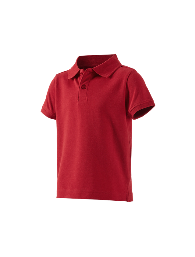 T-Shirts, Pullover & Skjorter: e.s. Polo-Shirt cotton stretch, børne + ildrød 4