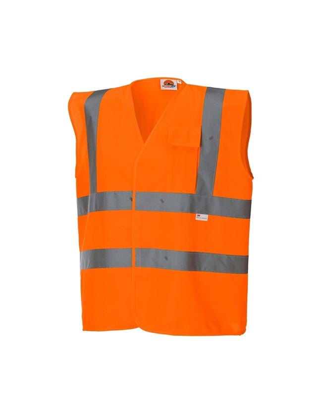 Arbejdsveste: STONEKIT advarselsvest med lomme + advarselsorange