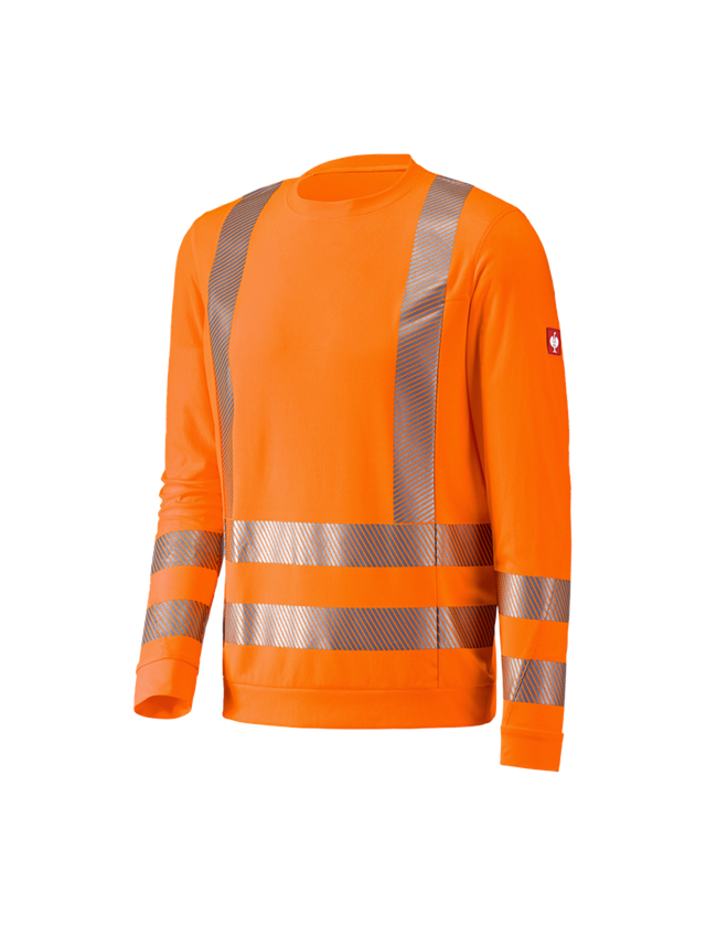Topics: e.s. High-vis functional long sleeve + high-vis orange