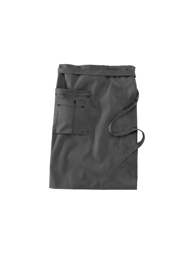 Aprons: Mid-Length Apron + grey/black