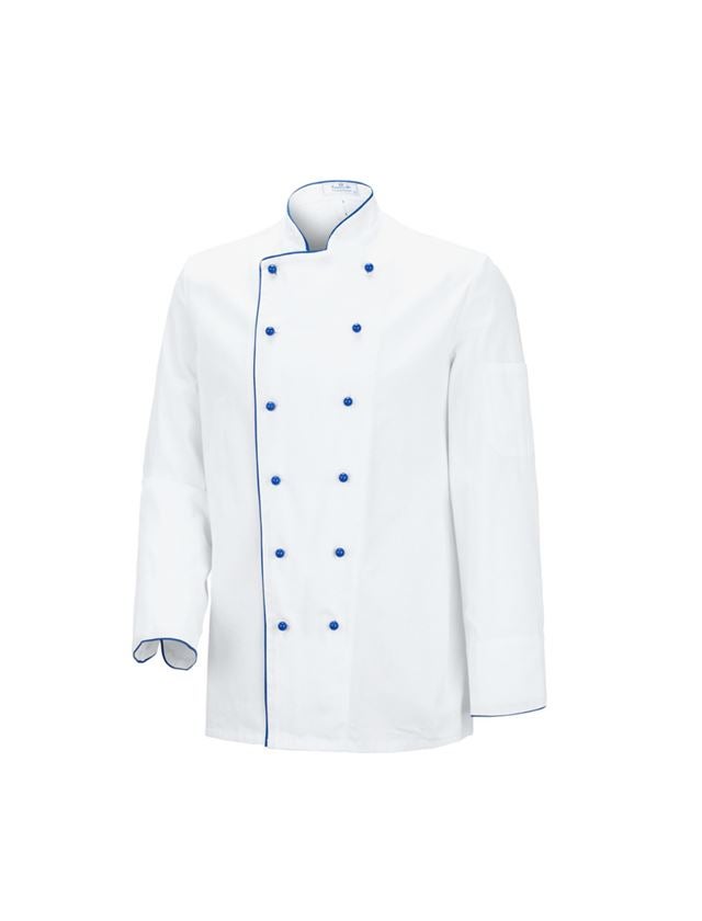 Shirts, Pullover & more: Unisex Chefs Jacket Image + white/blue