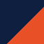 Farveikon, mørkeblå/rødorange