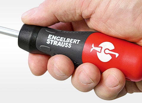 e.s. 3-K Werkstatt-Schnellwechsel Bithalter kurz lang Steckgriff, von einer Hand gehalten