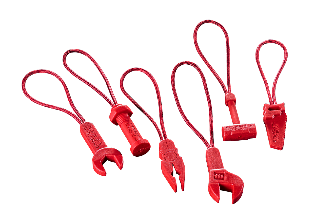 Accessoires: Zipper-Set e.s.motion 2020 + feuerrot
