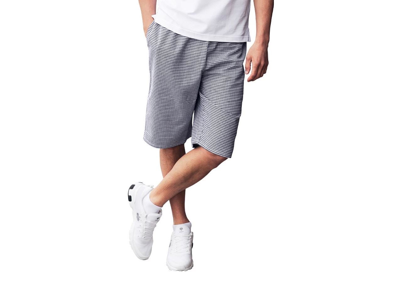 Arbeitshosen: Koch- und Bäckershort + schwarz/weiß