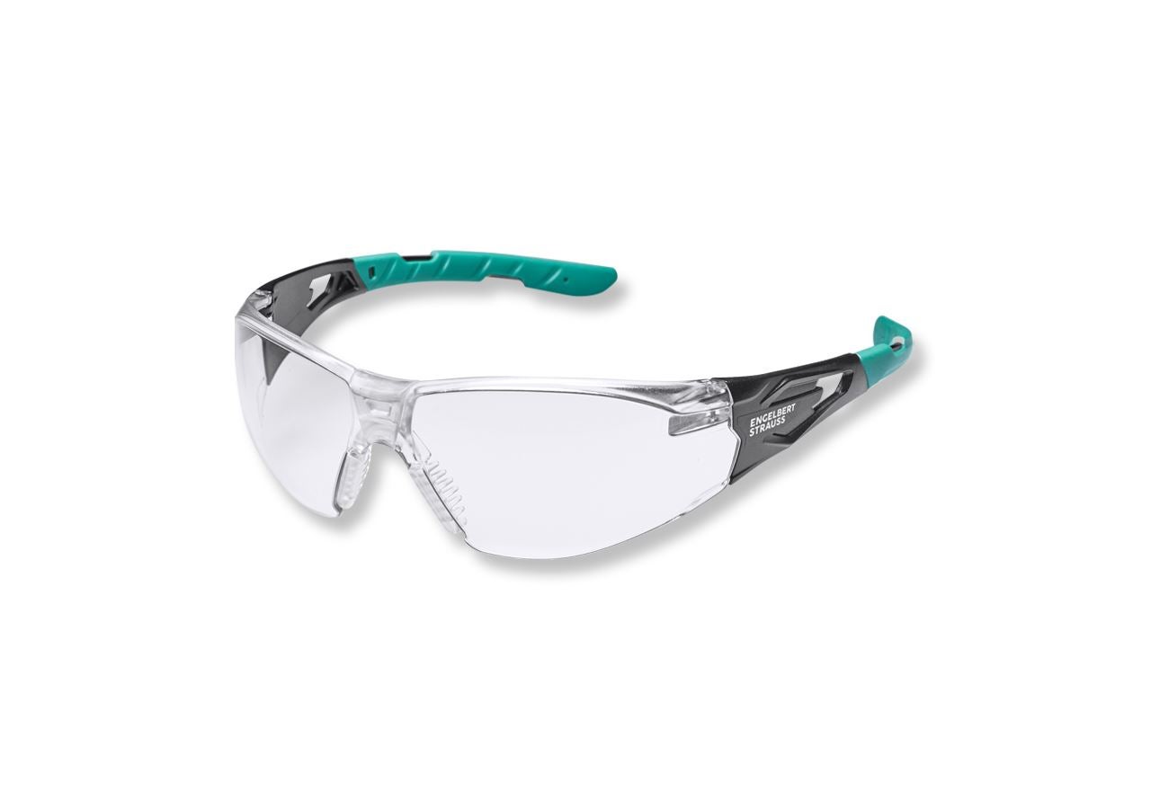 UV protection: e.s. Ladies' safety glasses Wise + clear-transparent/turquoise