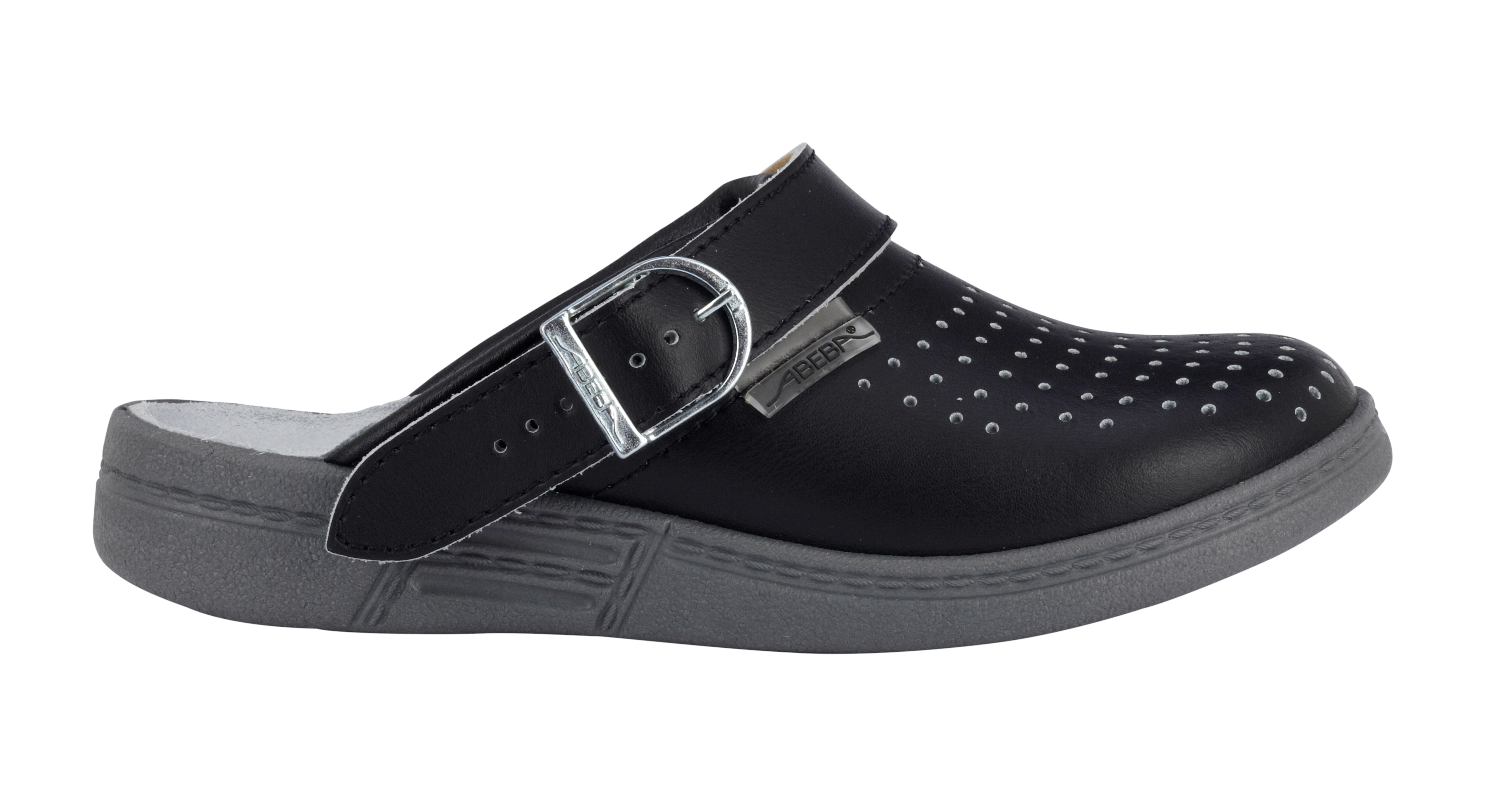 Medical: ABEBA OB Pantolette Tahiti + schwarz