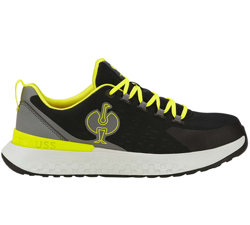 SB: SB Sicherheitshalbschuhe e.s. Comoe low + schwarz/acidgelb