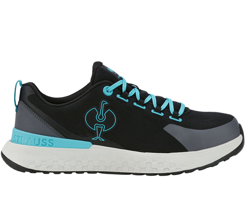 SB: SB Sicherheitshalbschuhe e.s. Comoe low + schwarz/lapistürkis