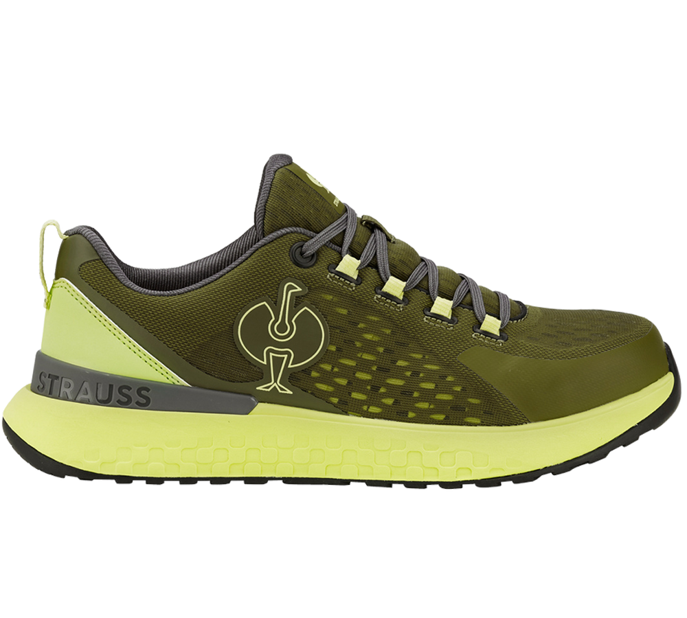 SB: SB Sicherheitshalbschuhe e.s. Comoe low + wacholdergrün/limegrün