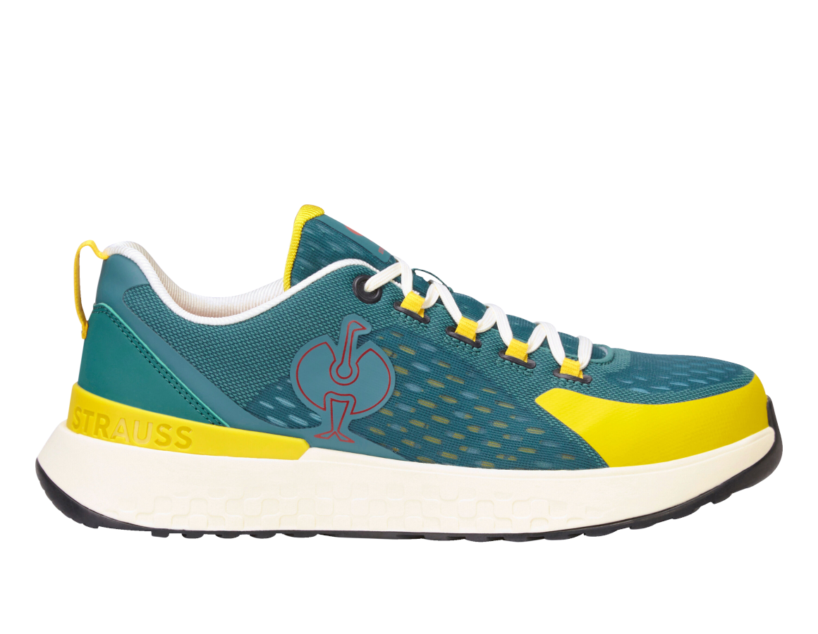 SB: SB Sicherheitshalbschuhe e.s. Comoe low + smaragdgrün/chromgelb