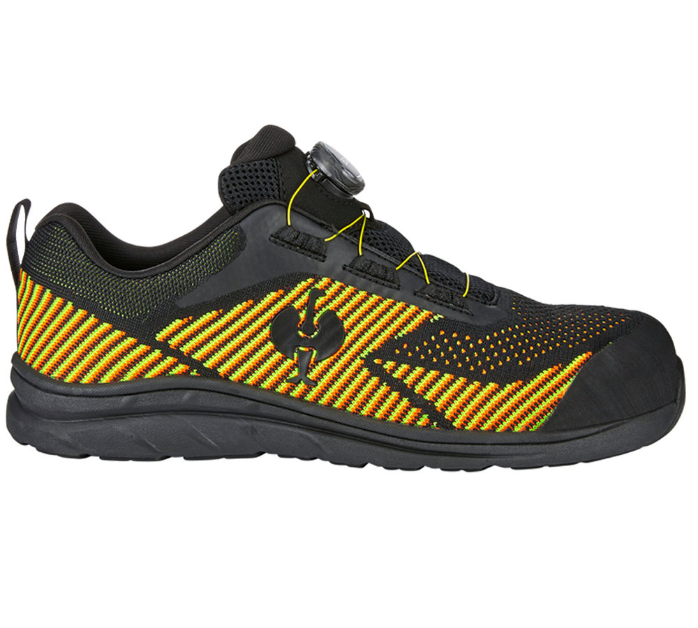 LKW-Fahrer: S1 Sicherheitshalbschuhe e.s. Tegmen IV low + schwarz/warngelb/warnorange