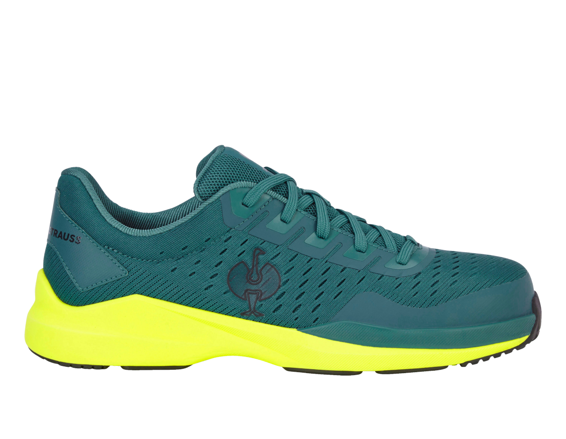 Medical | Healthcare: S1 Safety shoes e.s. Padua low + emeraldgreen/high-vis yellow
