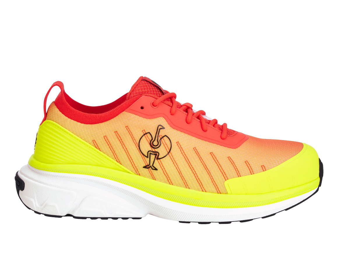 S1: S1 Safety shoes Strauss.1003 low + high-vis yellow/solarred