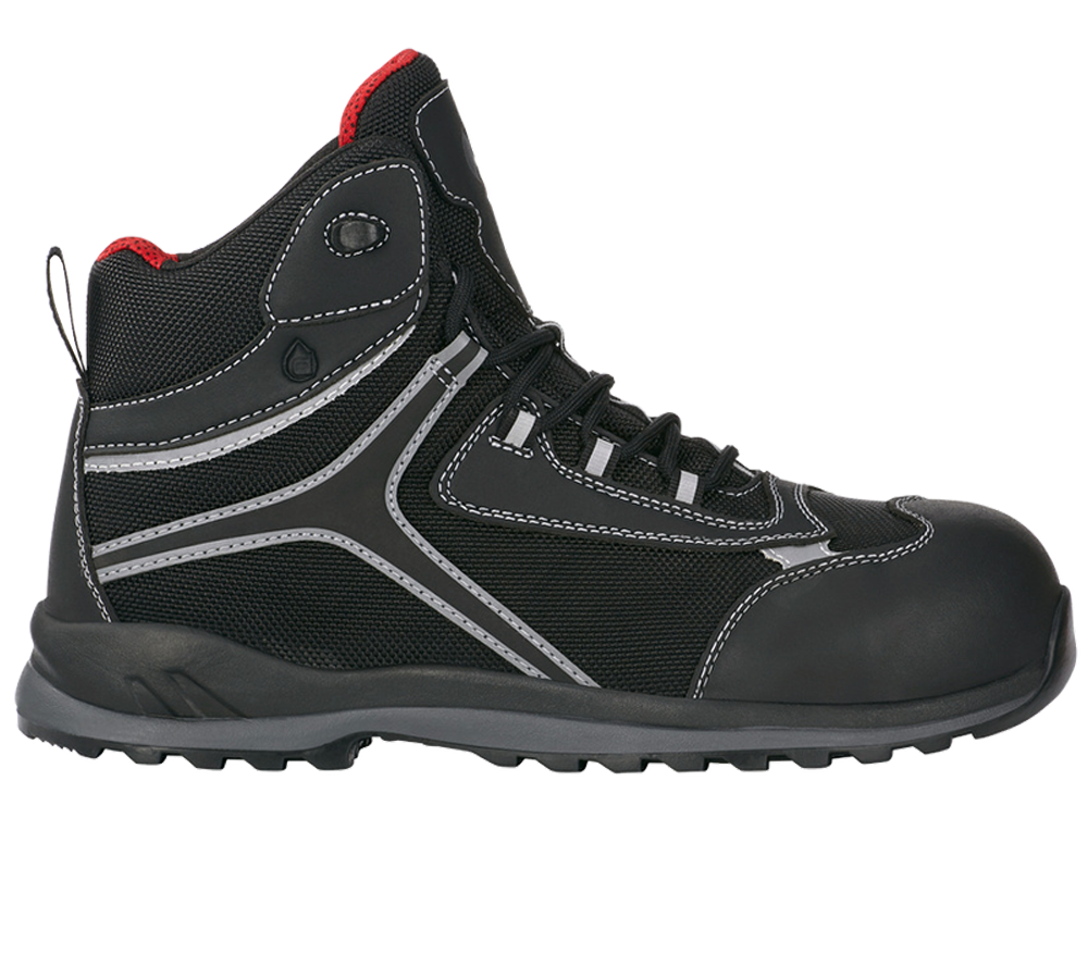 Safety Trainers: e.s. S3 Sicherheitsschuhe Zahnia mid + schwarz