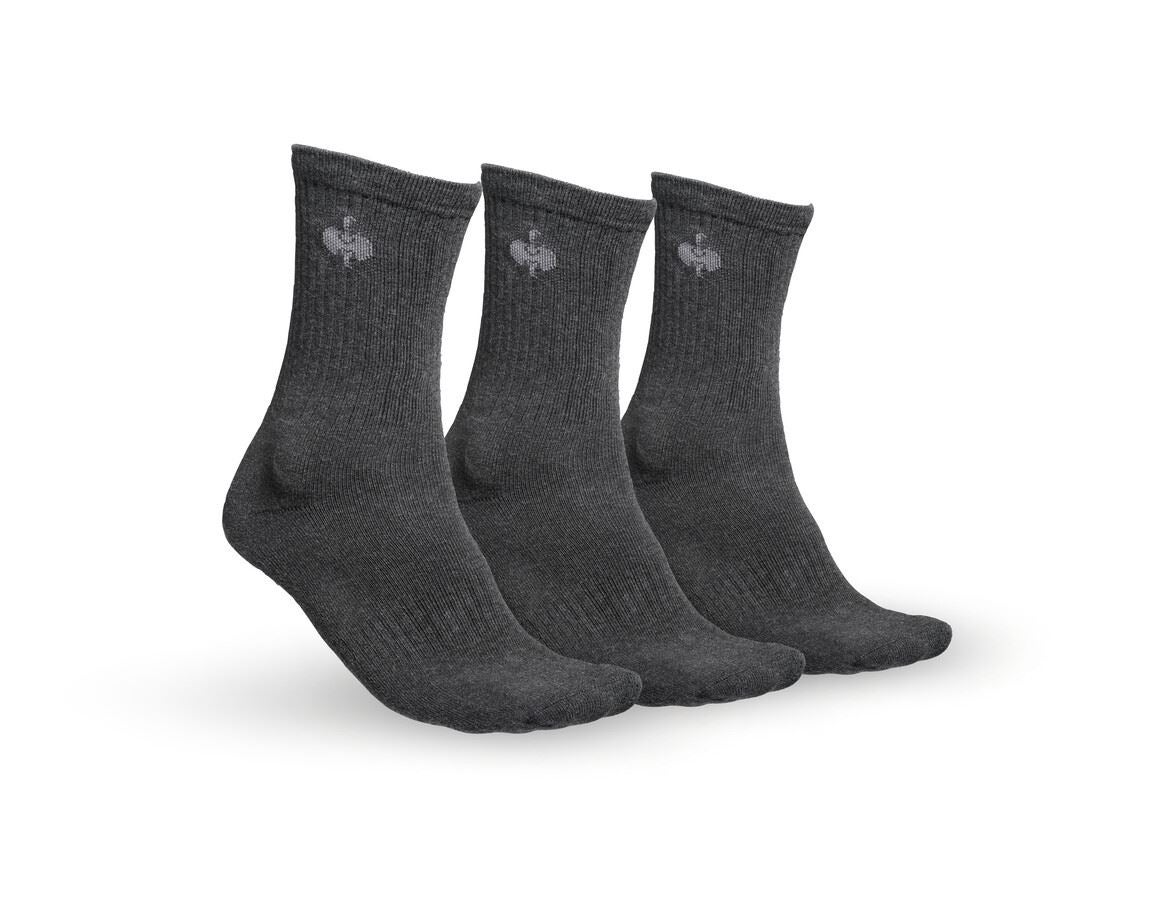 Socks: e.s. Allround socks Classic light/high, pack of 3 + anthracite