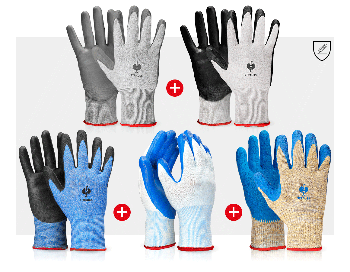 Arbeitsschutz: TEST-SET: Handschuhe Schnittschutz
