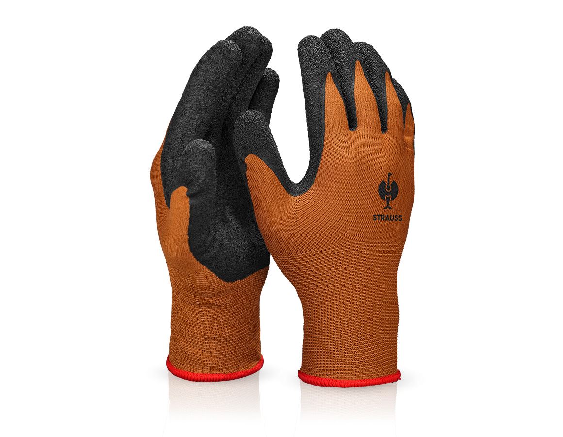 Coated: Latex knitted gloves Industrial