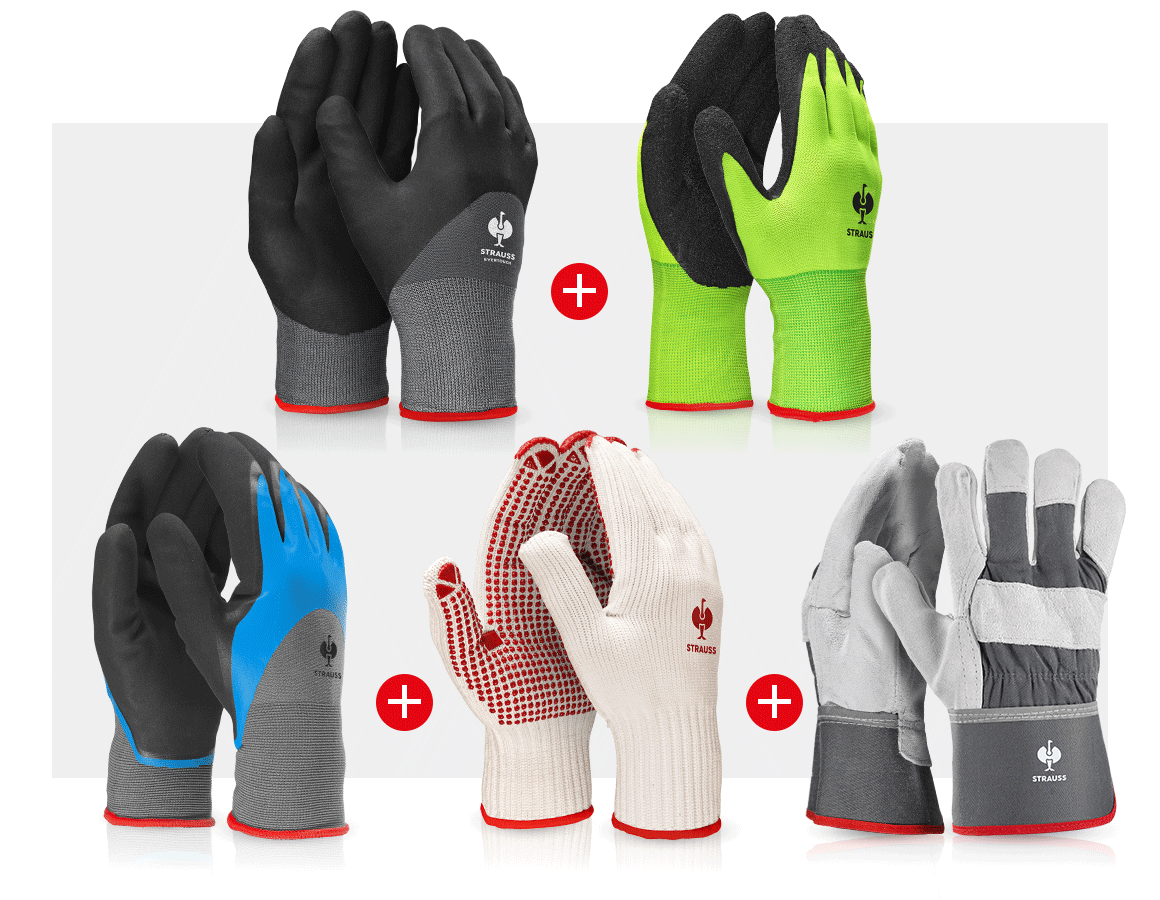 Arbeitsschutz: Handschuh-Profi-Set Garten II