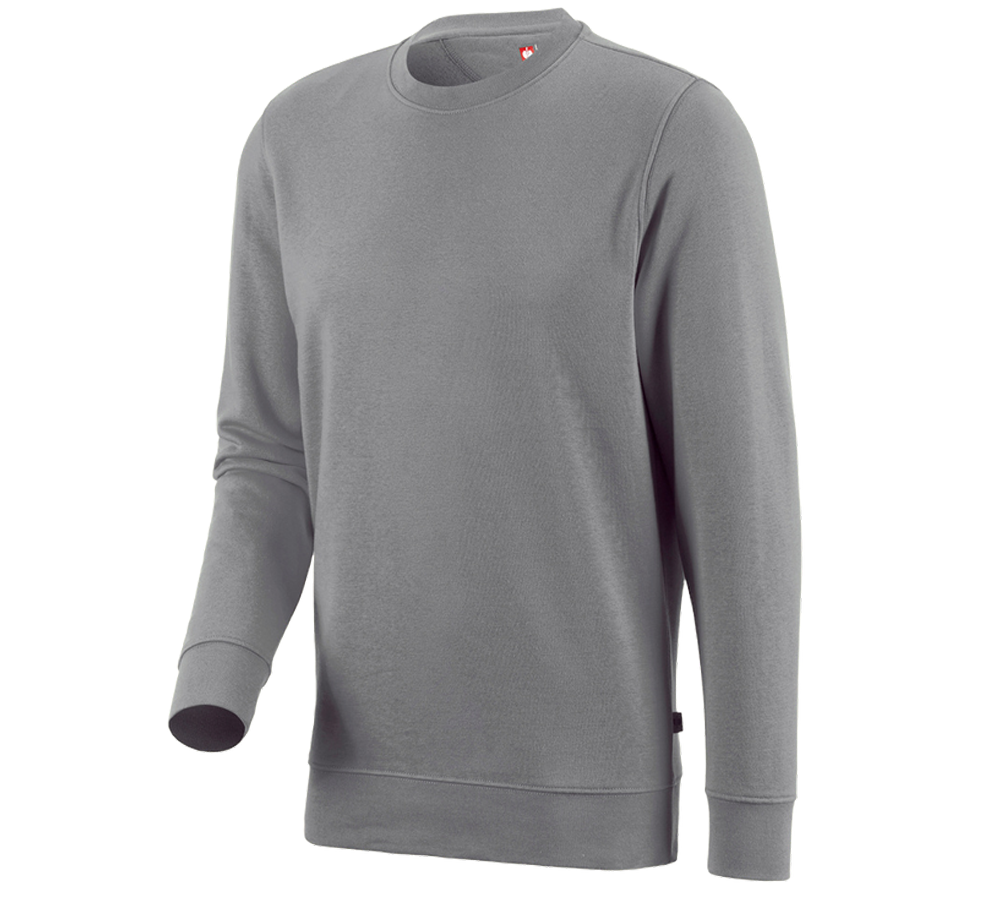 Baumaschinenführer: e.s. Sweatshirt poly cotton + platin