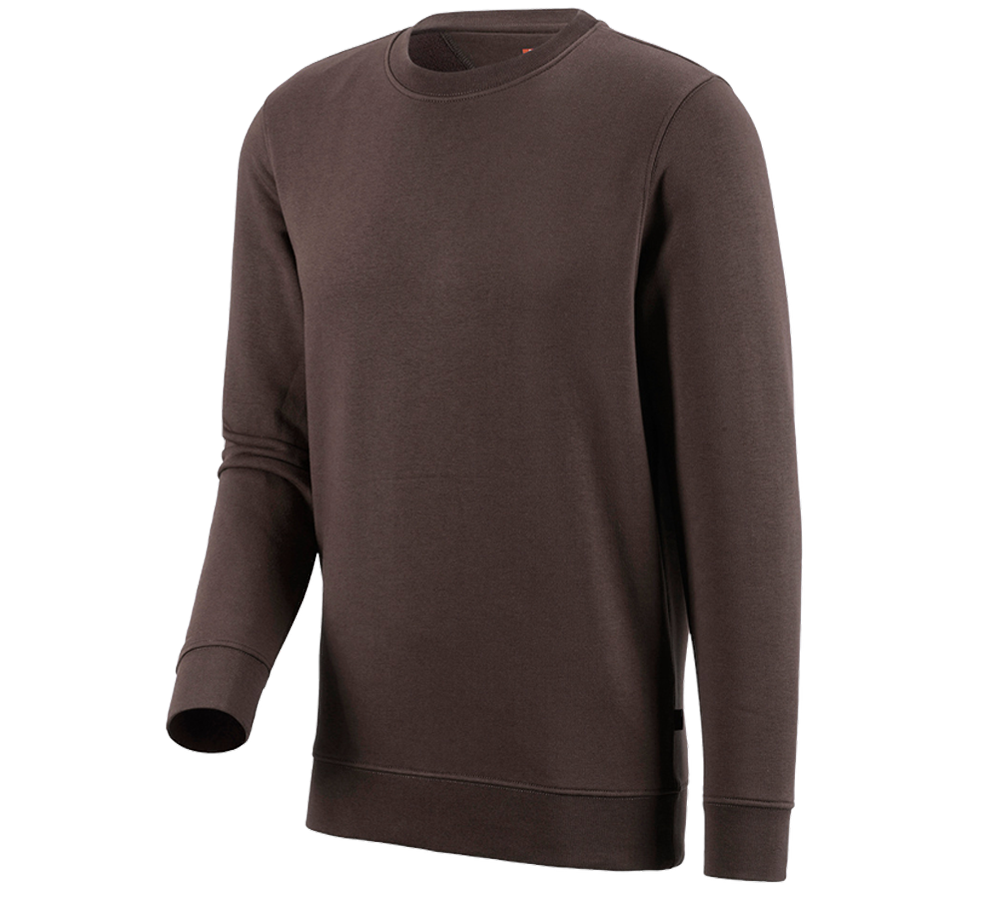 Baumaschinenführer: e.s. Sweatshirt poly cotton + kastanie
