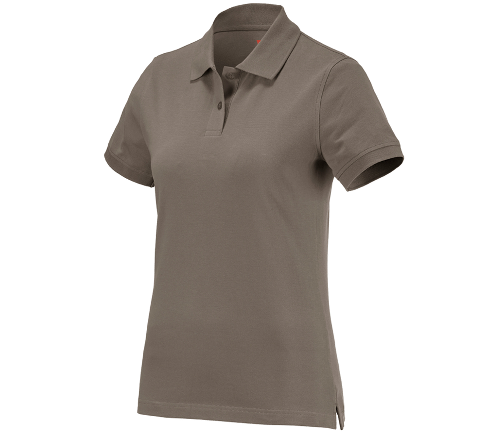 Shirts, Pullover & more: e.s. Polo shirt cotton, ladies' + stone