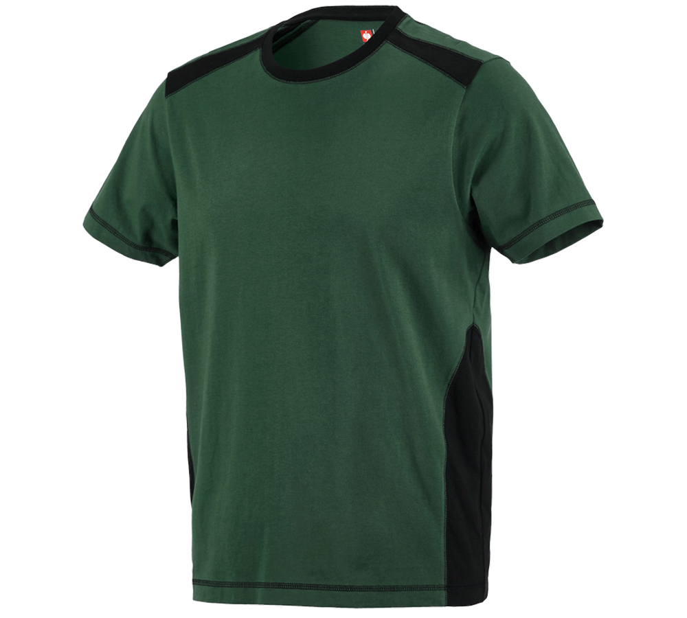 Gartenarbeit: T-Shirt cotton e.s.active + grün/schwarz