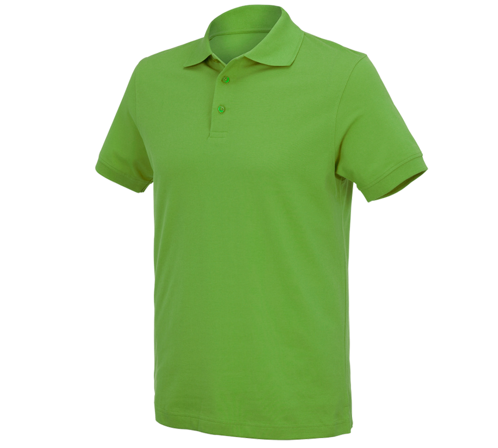 Gartenarbeit: e.s. Polo-Shirt cotton Deluxe + seegrün
