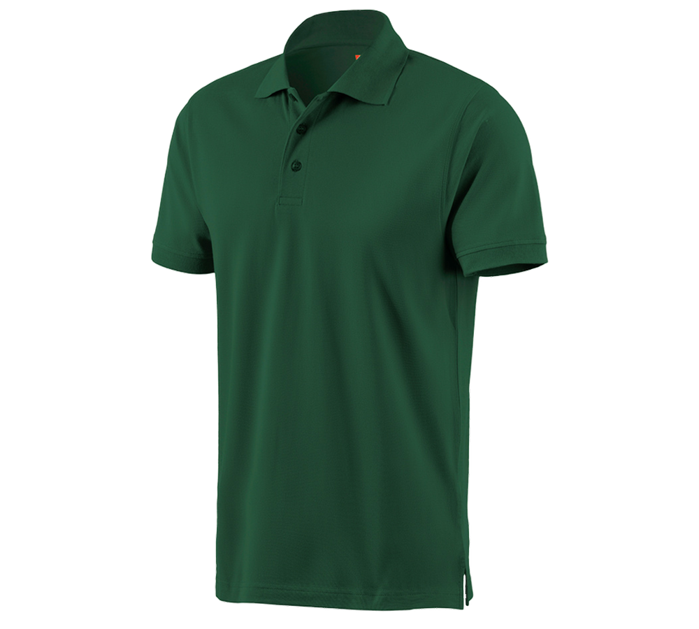Gardening: e.s. Polo shirt cotton + green
