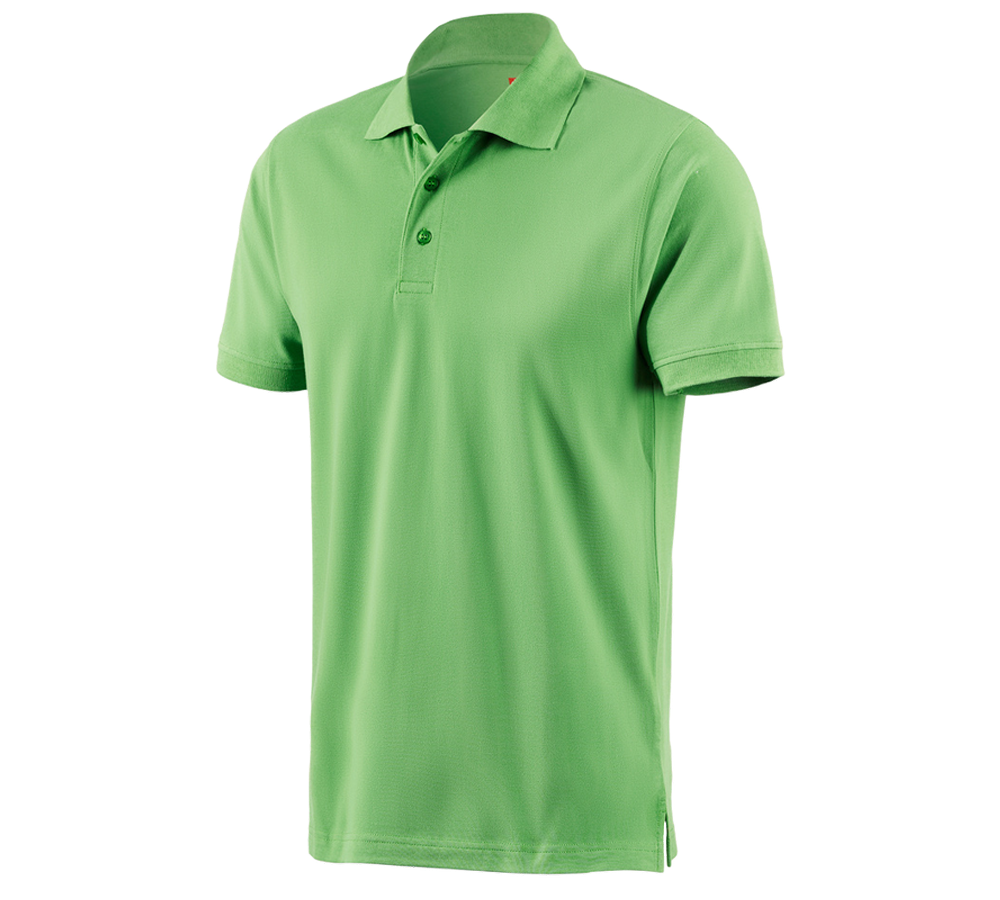 Fachlageristen: e.s. Polo-Shirt cotton + apfelgrün