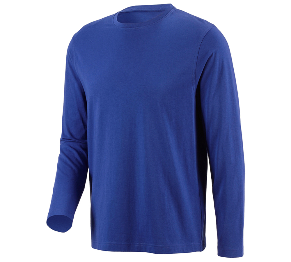 Shirts, Pullover & more: e.s. Longsleeve cotton + royalblue
