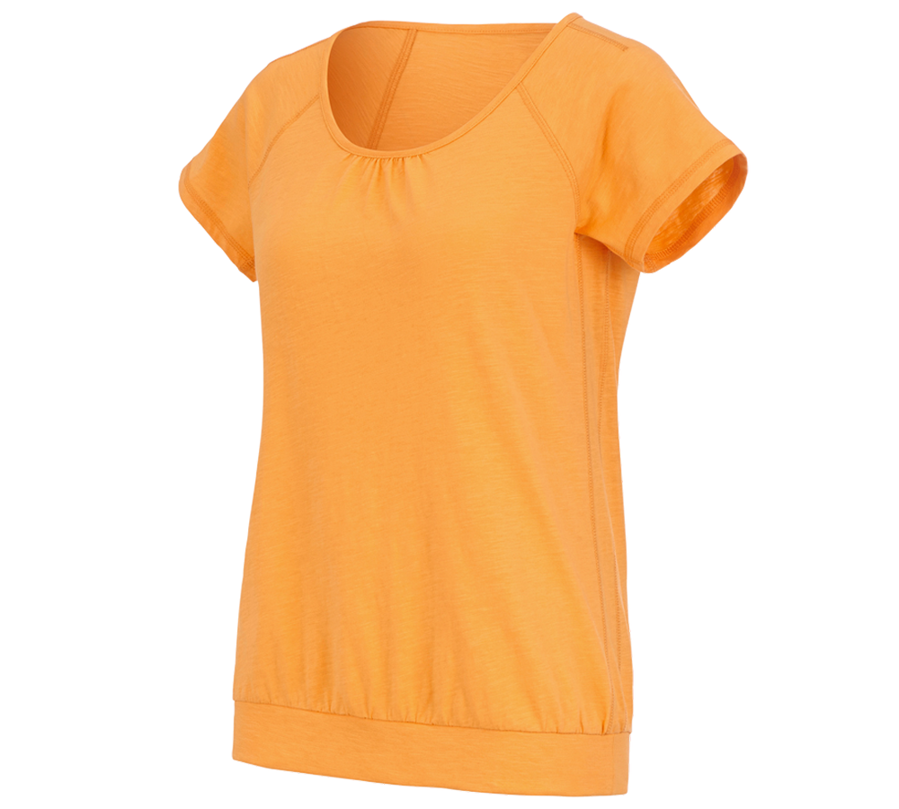 Topics: e.s. T-shirt cotton slub, ladies' + lightorange
